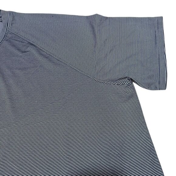 Under Armour Navy Striped Heatgear Loose Fit Tee XL - Picture 2 of 3